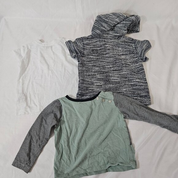 Set Of 3 Assorted Baby Shirts By 7 For All Mankind  Sizes 12M & 18M Mixed - Picture 8 of 11